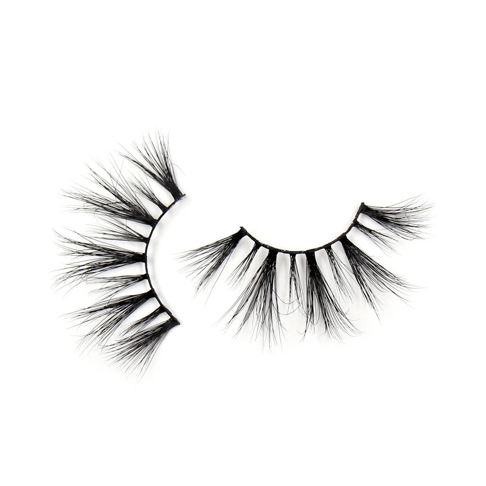 AMAOLASH 25mm Lashes 3D Mink Eyelashes Fluffy Dramatic Eyelashes Natural Long False Eyelashes Lightweight Crisscross Mink Lashes