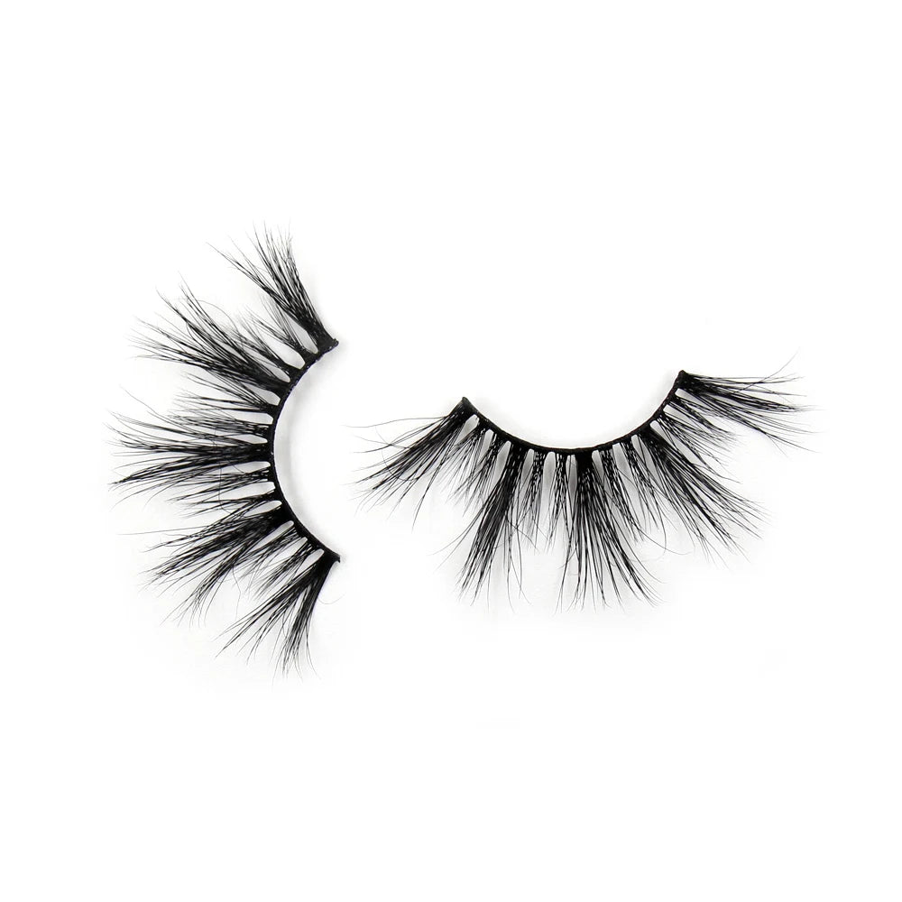 AMAOLASH 25mm Lashes 3D Mink Eyelashes Fluffy Dramatic Eyelashes Natural Long False Eyelashes Lightweight Crisscross Mink Lashes