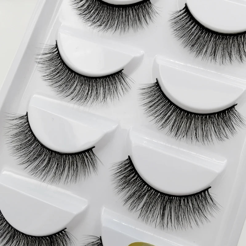 YSDO 3/5 Pairs 3D Mink EyeLashes Natural Hair False EyeLashes Long 100% Dramatic Eye MakeupFake Lashes Fluffy Cilios Lashes G803