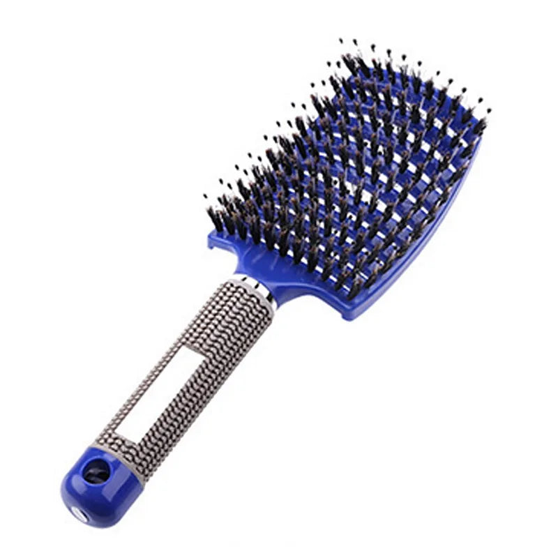 Kids' Hair Scalp Massage Brush Girls' Detangling Hairbrush Nylon Bristles for Wet Curly Hair Ideal Styling Tool Salon Home Use