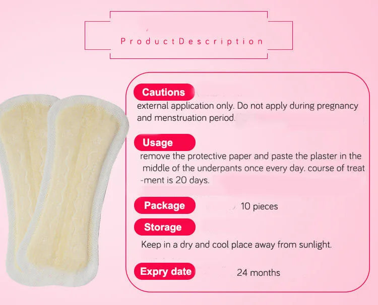 Natural Herbal Feminine Hygiene Fuleshu Tampons Pads For Women Health Pubic Care Gynecological Pad Strip