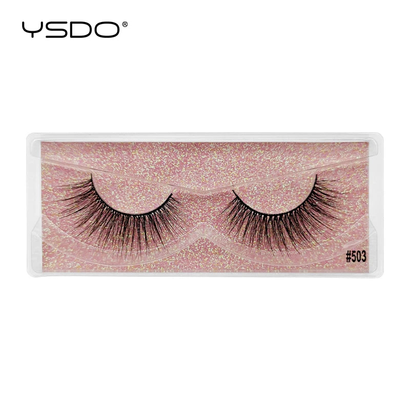 YSDO 1 pair 3D Mink Lashes Cruelty free Eyelashes Makeup maquillaje False Eyelashes Fluffy Fake Lashes Thick Faux Cils Maquiagem