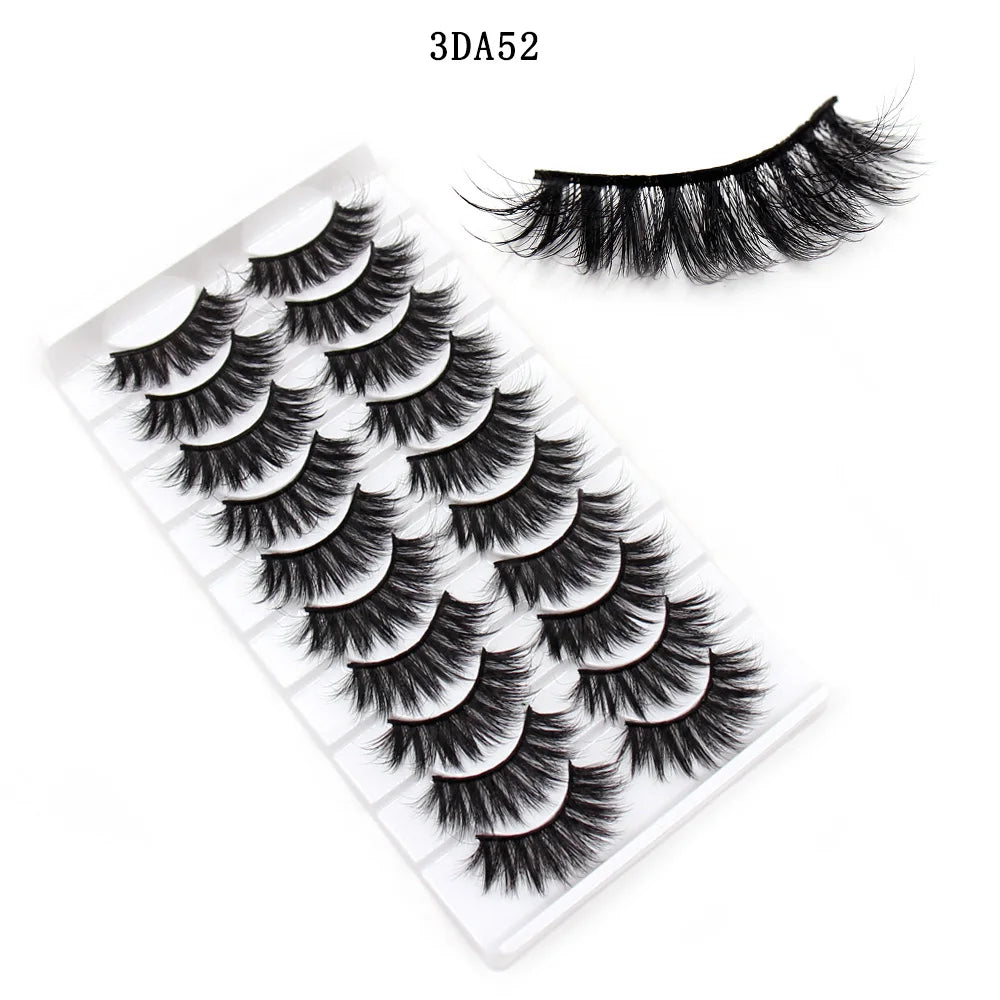 Eyelashes 5/10/16 Pairs 3D Faux Mink Lashes Natural False Eyelashes Reusable Dramatic Volume Lashes Makeup Eyelash Extension