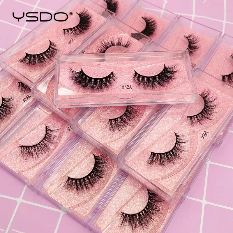 YSDO 1 pair 3D Mink Lashes Cruelty free Eyelashes Makeup maquillaje False Eyelashes Fluffy Fake Lashes Thick Faux Cils Maquiagem