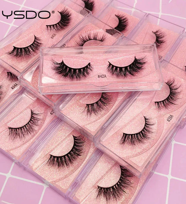 YSDO 1 pair 3D Mink Lashes Cruelty free Eyelashes Makeup maquillaje False Eyelashes Fluffy Fake Lashes Thick Faux Cils Maquiagem