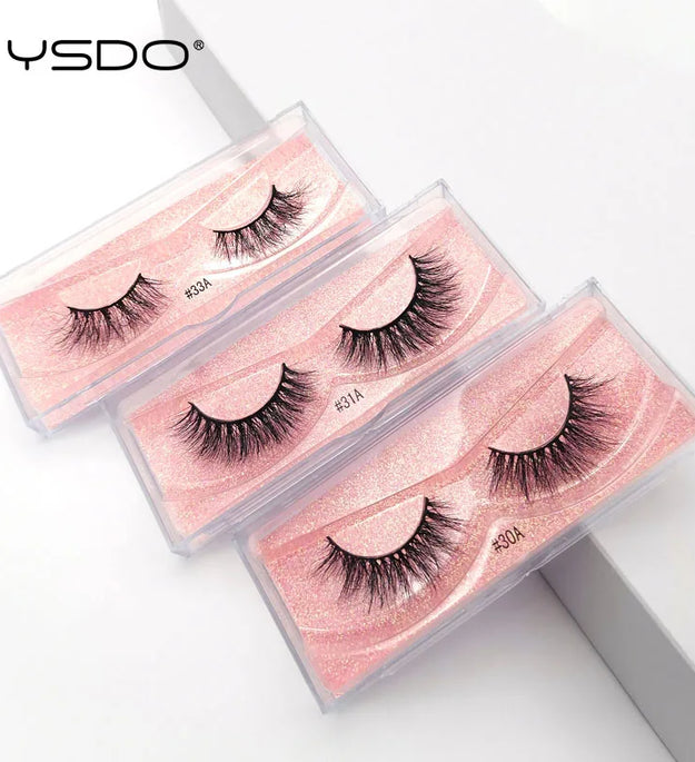 YSDO 1 pair 3D Mink Lashes Cruelty free Eyelashes Makeup maquillaje False Eyelashes Fluffy Fake Lashes Thick Faux Cils Maquiagem