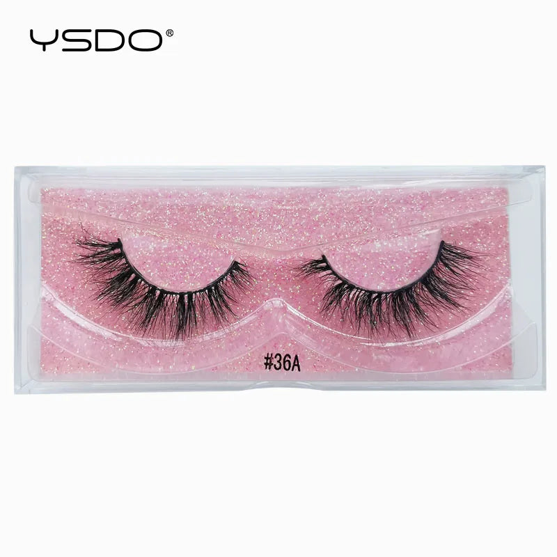 YSDO 1 pair 3D Mink Lashes Cruelty free Eyelashes Makeup maquillaje False Eyelashes Fluffy Fake Lashes Thick Faux Cils Maquiagem