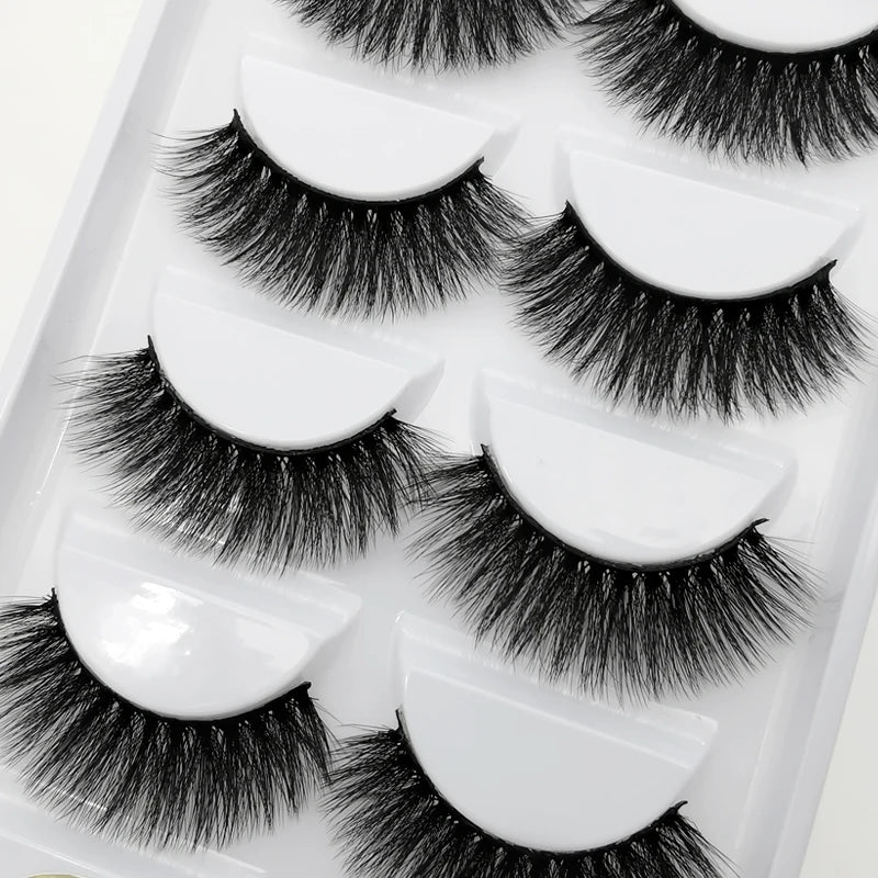 YSDO 3/5 Pairs 3D Mink EyeLashes Natural Hair False EyeLashes Long 100% Dramatic Eye MakeupFake Lashes Fluffy Cilios Lashes G803