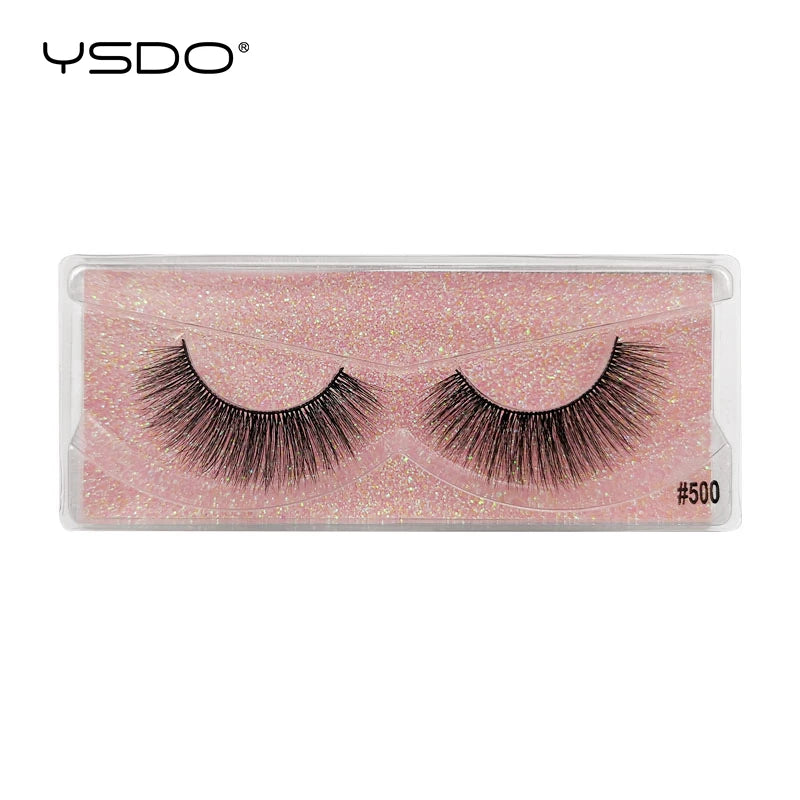 YSDO 1 pair 3D Mink Lashes Cruelty free Eyelashes Makeup maquillaje False Eyelashes Fluffy Fake Lashes Thick Faux Cils Maquiagem