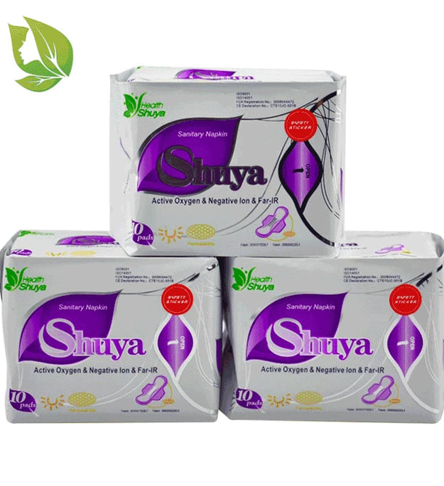 3 Pack menstrual pad anion sanitary pads feminine hygiene Product cotton sanitary napkin Health shuya anion panty liner 30 piece