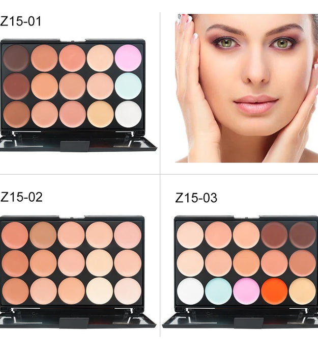 15 Colors Face Concealer Camouflage Cream Contour Palette Maquillaje Profesional Foundation Paleta Concealer