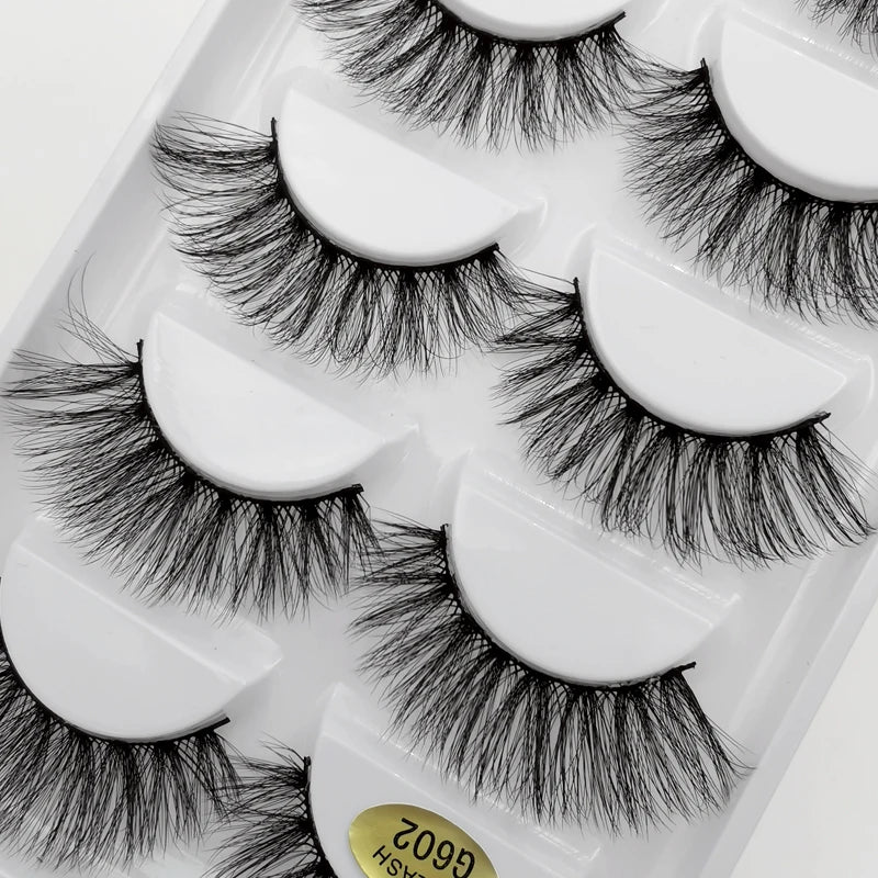 YSDO 3/5 Pairs 3D Mink EyeLashes Natural Hair False EyeLashes Long 100% Dramatic Eye MakeupFake Lashes Fluffy Cilios Lashes G803