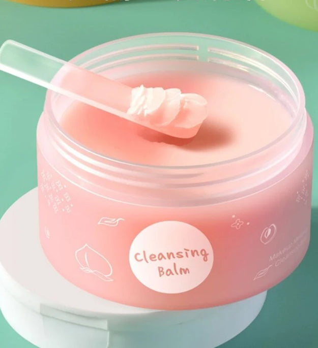 New Product Vegetable Oil Peach Makeup Remover Cleansing Ice Cream with A Gentle Texture and No Tightness Makeup Remover Balm