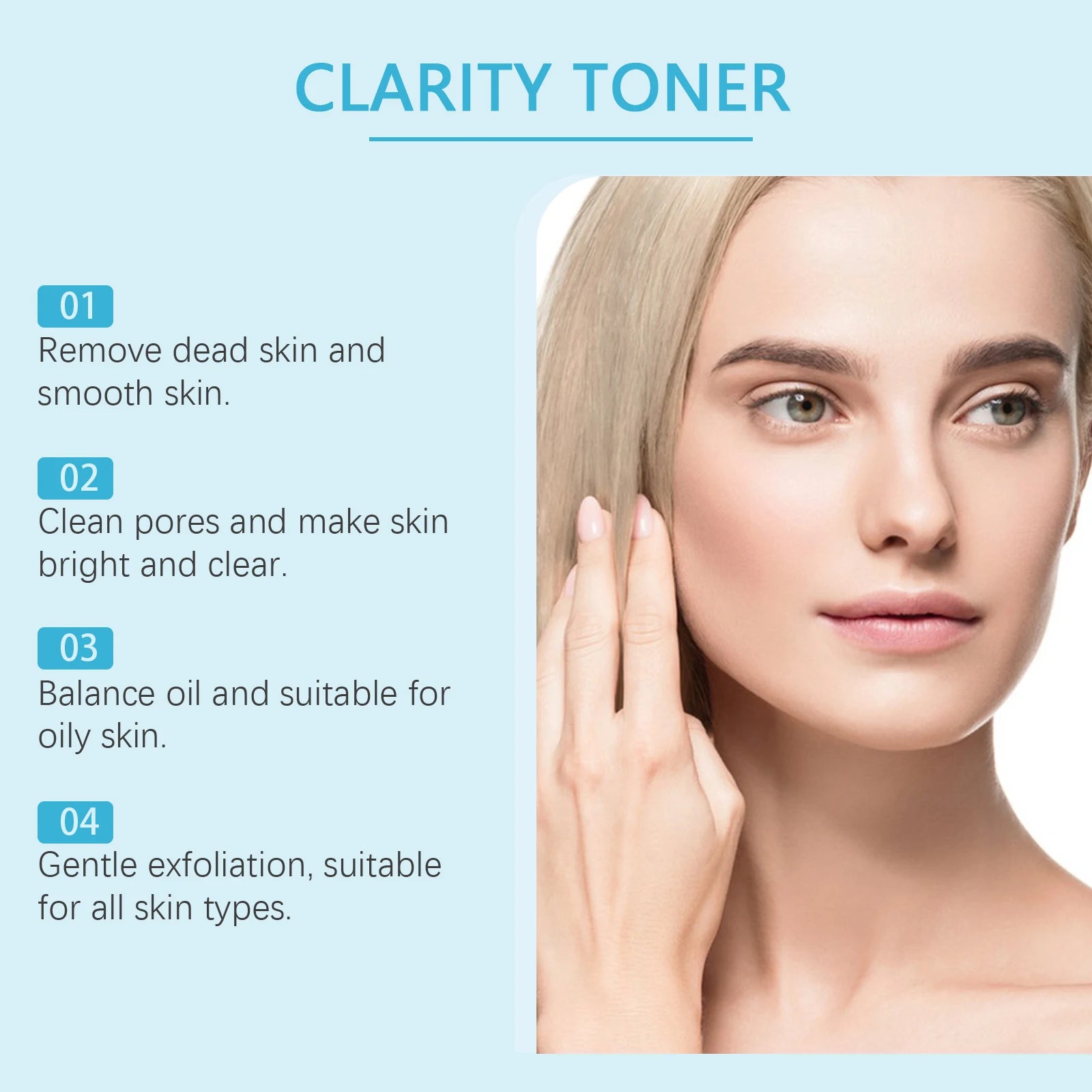 AHA BHA Toner Gentle Exfoliating Toner for Oily Skin Pore Refining Soothing Hydrating Facial Essence Daily Oil Control Skincare