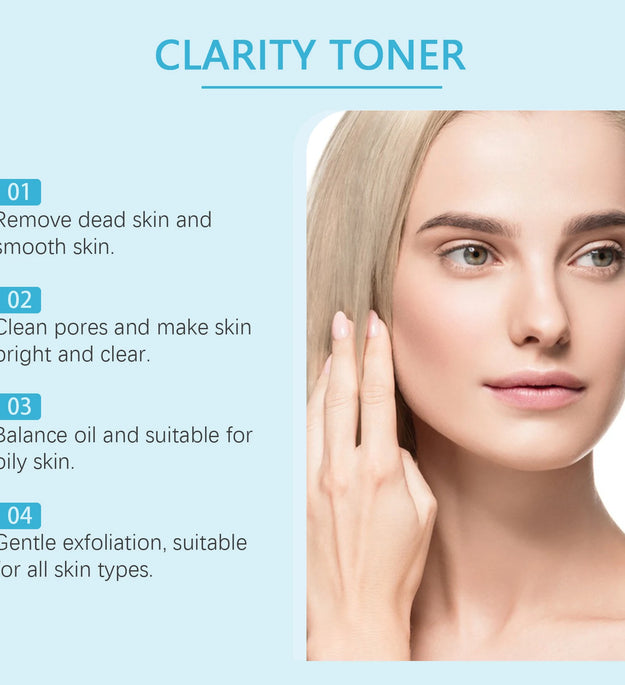 AHA BHA Toner Gentle Exfoliating Toner for Oily Skin Pore Refining Soothing Hydrating Facial Essence Daily Oil Control Skincare