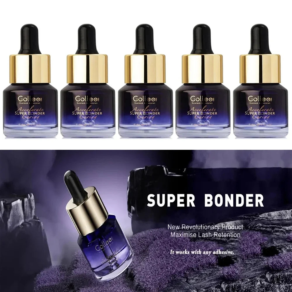 Gollee Super Bonder 1/3/5pcs Lash Longer Lasting Oilproof for golle Eyelash Extension Bonder Eyelash Enhance eyelash adhesion