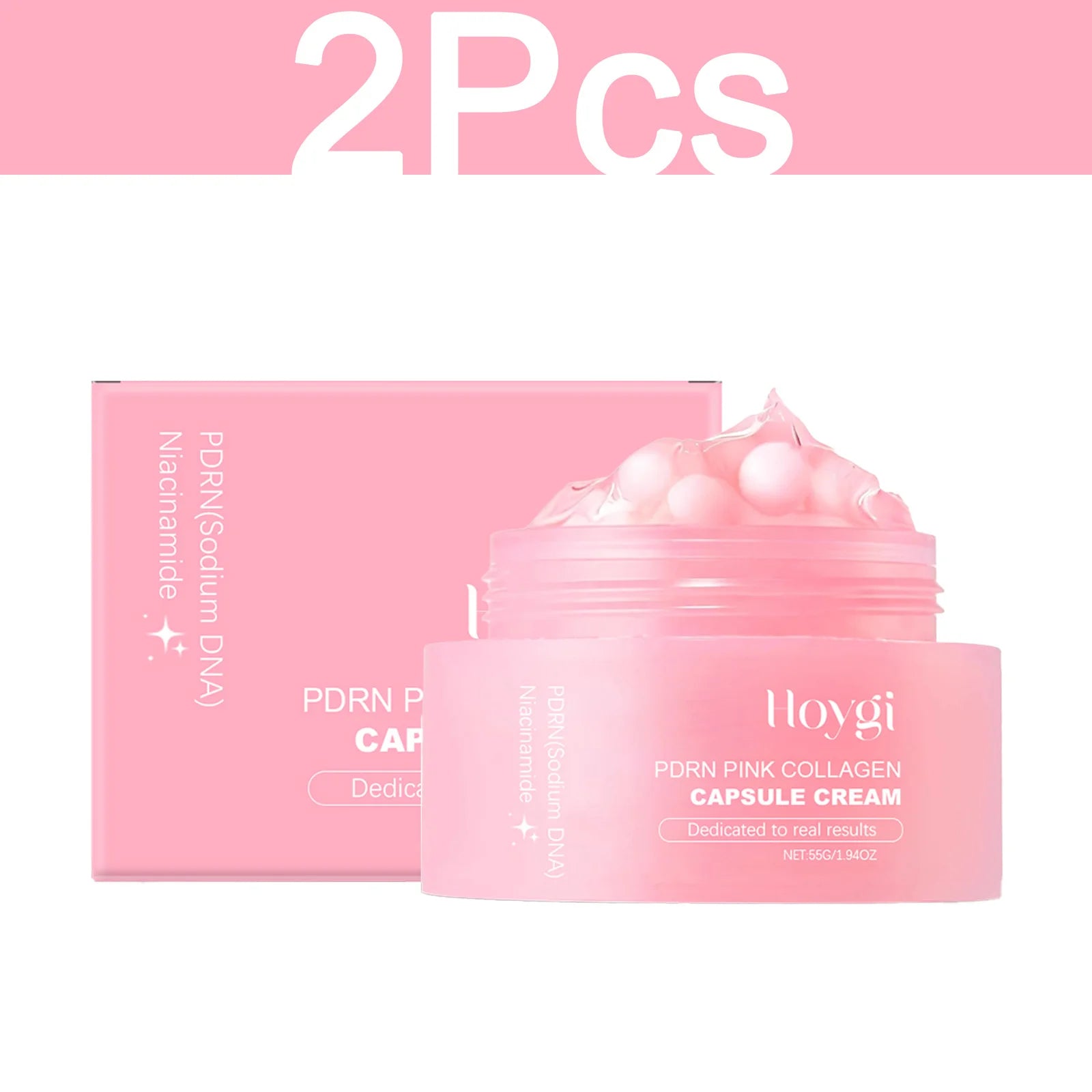 HOYGI Collagen Capsule Cream Deep Moisturizing Hydrating Anti-Dryness Skin Brighten Glowing Firming Smooth Niacinamide Skin Care