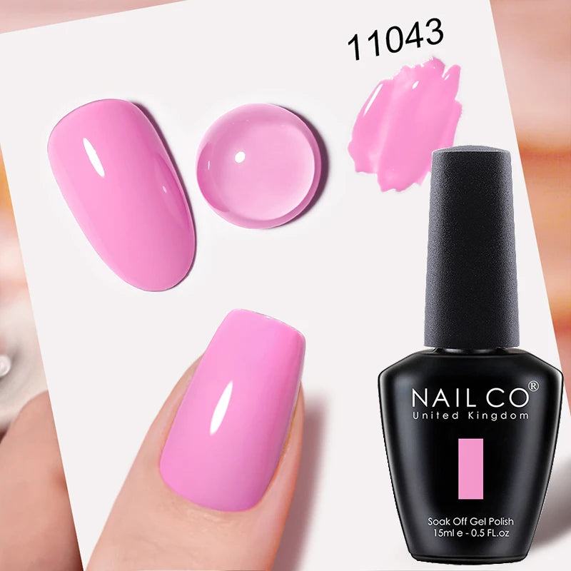 NAILCO 15ml Hema/TPO Free UV Gel Nail Polish Nail Art Manicure Nail Professionals Base Top Varnish Semi Permanent Vernis Nail