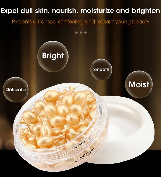 30Pcs Hyaluronic Acid Capsules Serum Hydrating Repair Moisturizing Essence Liquid Facial Deeply Nourishes Firming Skin Care