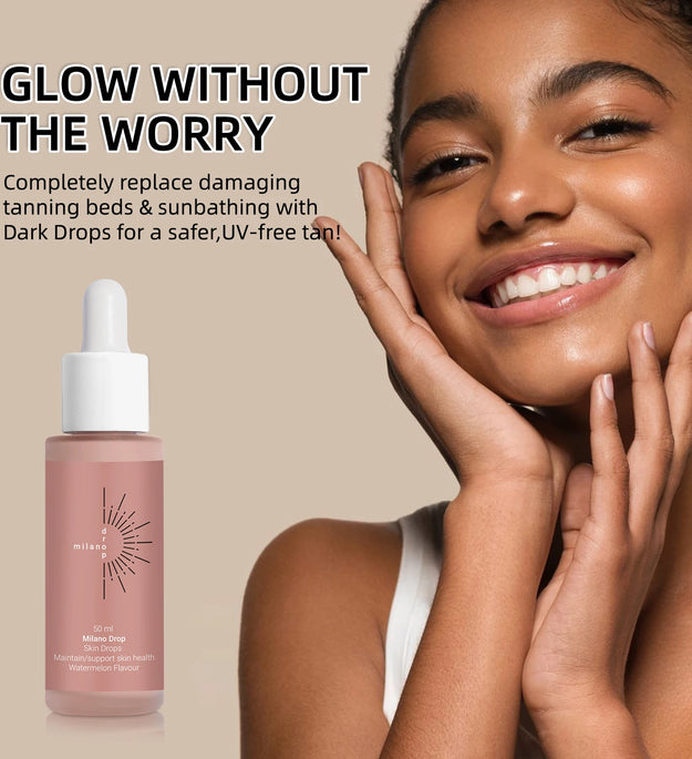 Self Tanning Drops Enhance Skin Melanin Liquid Bronzer Natural Tanner For Body Face Preventing Sunburn Sunless Tanning Products