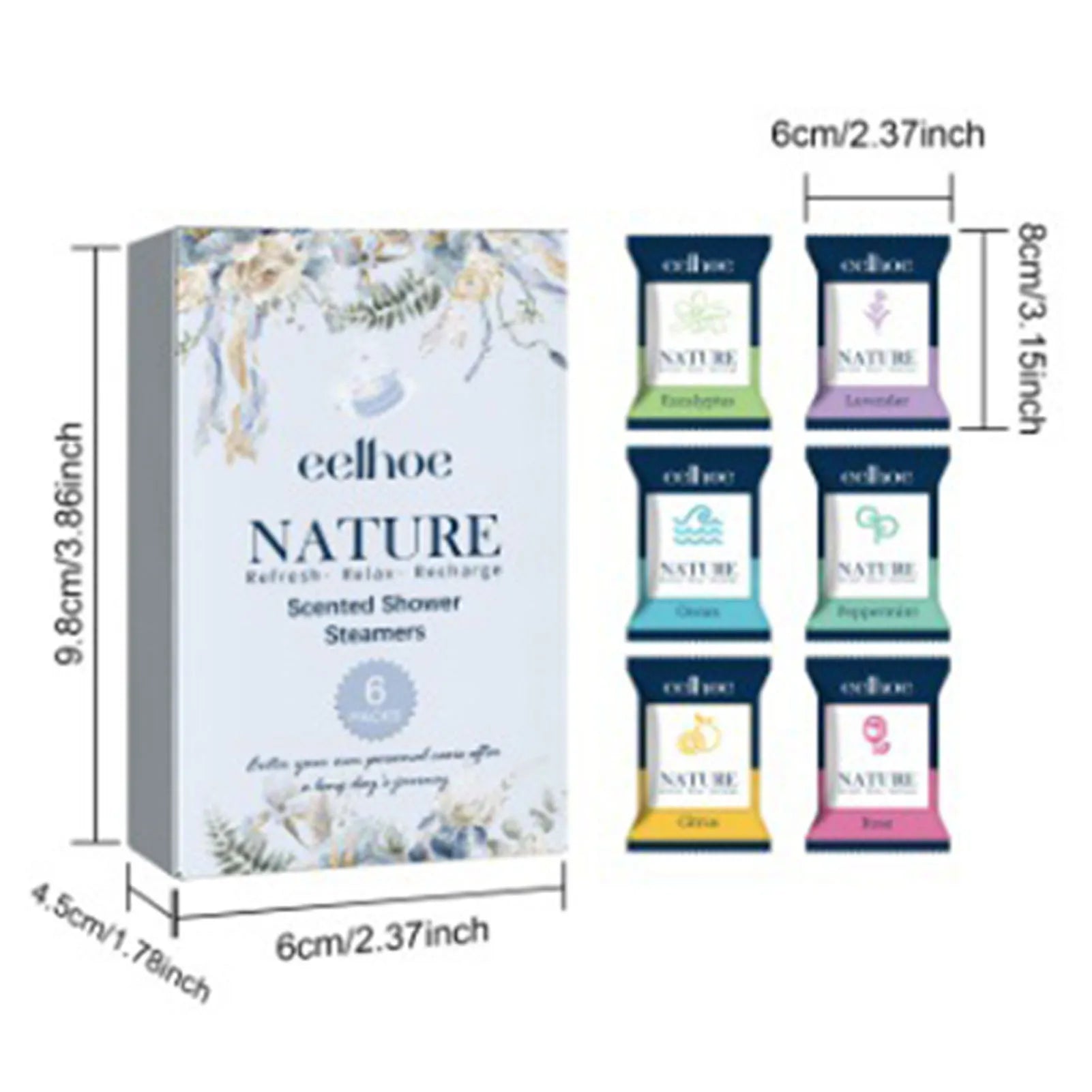 6pcs Aromatherapy Shower Tablets Assisting Sleep Relaxing Relieve Stress Shower Tablets Shower Bombs Bath Supplies