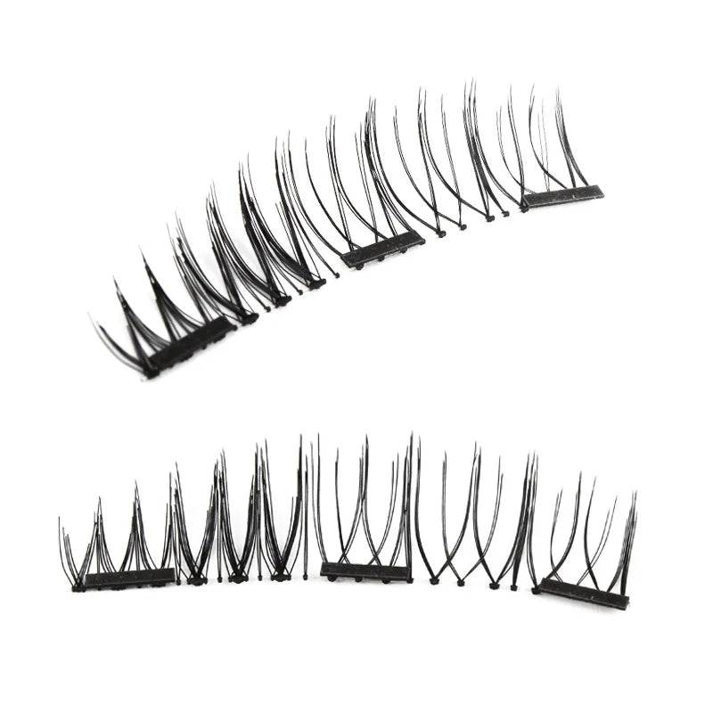3D Magnetic False Eyelashes Individual Lashes Extension Tools Set Accessories Mink Fake Eyelash Makeup Cosmetics With 2/3 Magnet