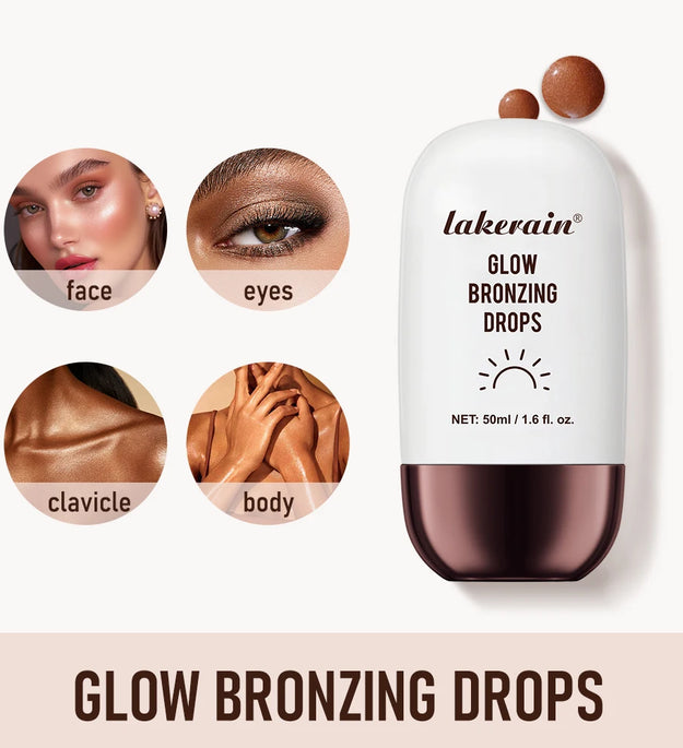 Glow Bronzing Drops Face Peptide Serums Liquid Bronzer Cream Hydrating Makeup For An Everyday Radiant Glow Summer Glow