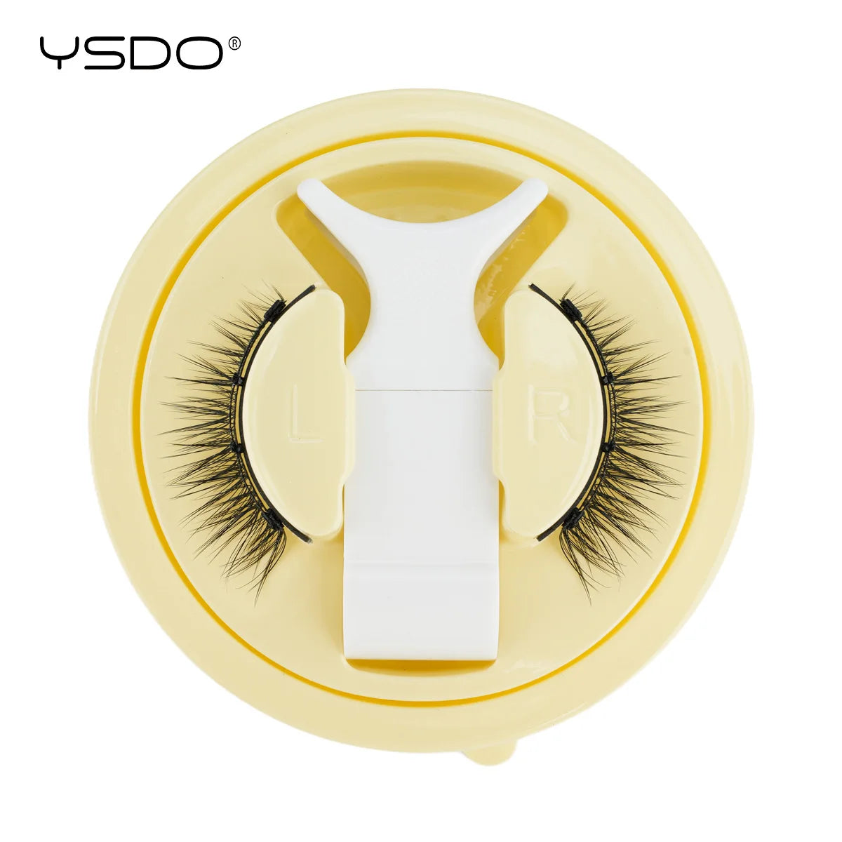 YSDO Soft Magnetic Eyelashes No Glue Needed 1 Pair Natural Short 3D False Lashes Reusable Easy Apply Magnetic Lashes Kit Makeup