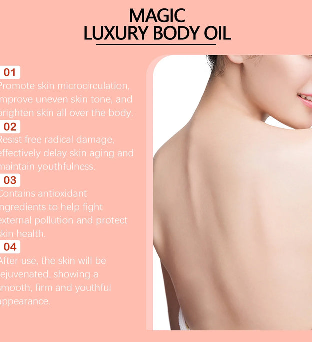 Tightening Body Oil Lifting Firming Lighten Fine Lines Improve Sagging Skin Dullness Brightening Moisturizing Nourish Skin Care - BlissFully