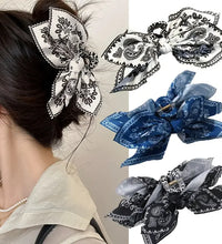 1pc new double-sided cashew flower love grabbing clip butterfly knot hair clip summer vacation shark clip fashion - BlissFully