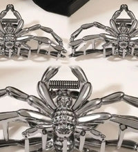 1Pcs Halloween Black Spider Hair Claw Clips with Pearl Charm Design,Metal Gothic Punk Hair Clips Strong Hold Hair Accessories - BlissFully