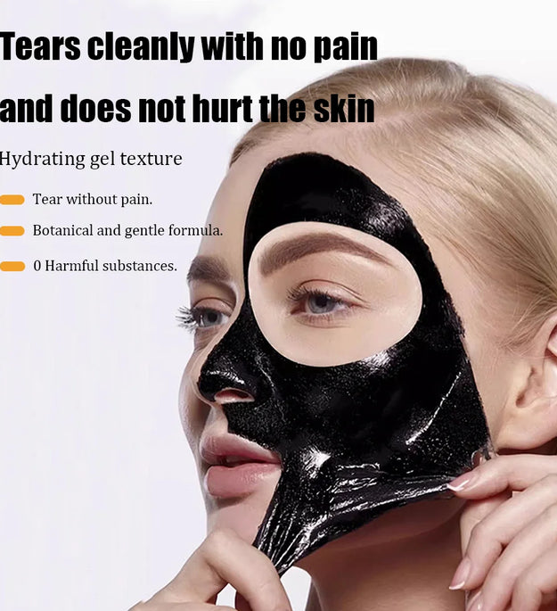 60g Bamboo Charcoal Fiber Mask Blackhead Removal Deep Mask Deep Cleansing Cleansing Exfoliating Mask Treatment Black Mask