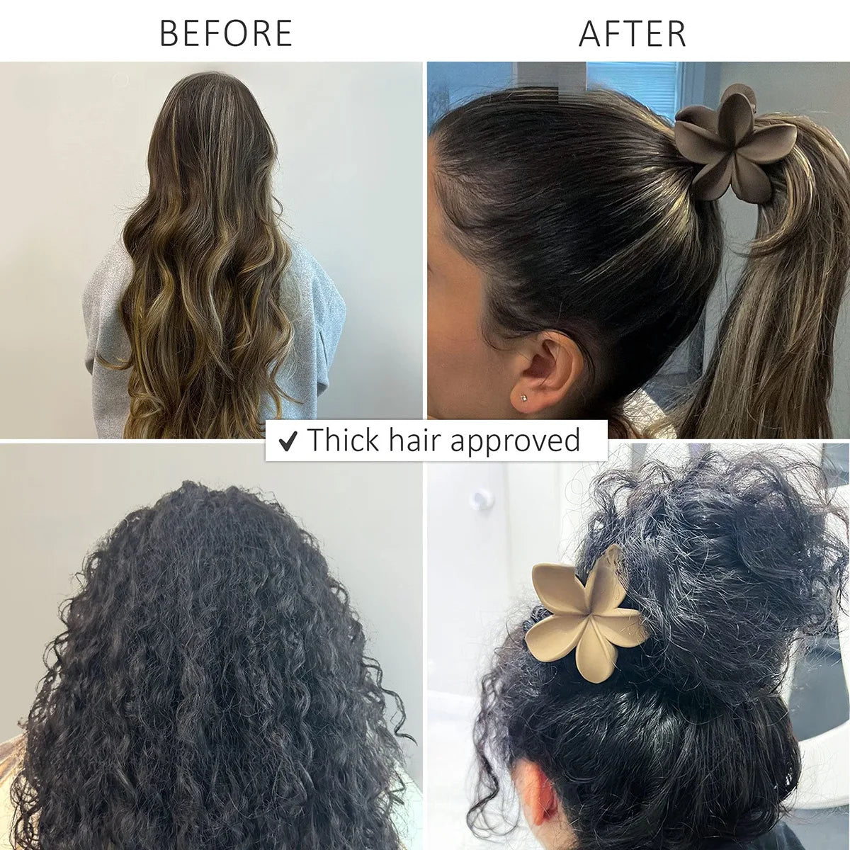 Large Flower Claw Clips For Women Fashion Hair Claw Hair Clamps Girls Matte Hairpins Sweet Headwear Barrette Hair Accessories