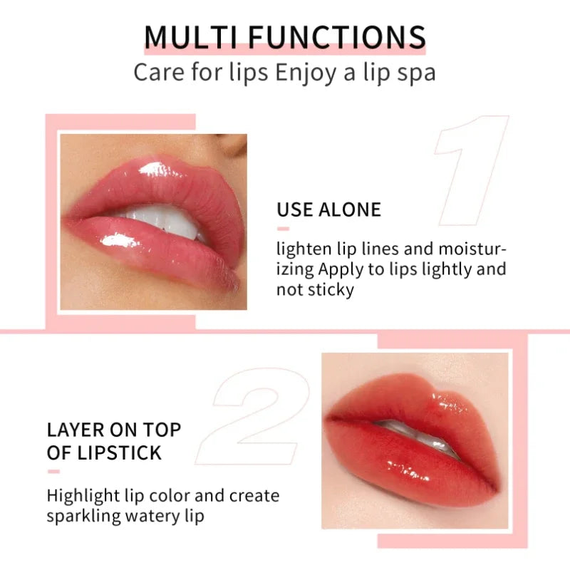 Sext Lip Oil 8ml Cherry Pink Lips Plumper Gloss Hydrating Plumping Lips Coat Tinted Lip Plumper Serum Lips Glow Oil Makeup