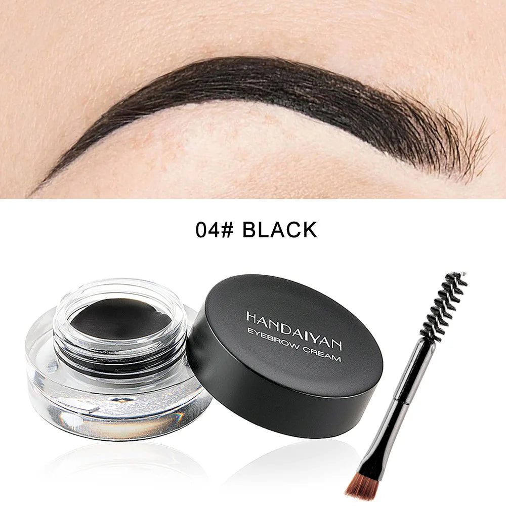 HANDAIYAN 12 Color Waterproof Eyebrow Cream Professional Eyeliner Eyebrow Gel High Brow Tint Black Eye Brow Makeup Tools