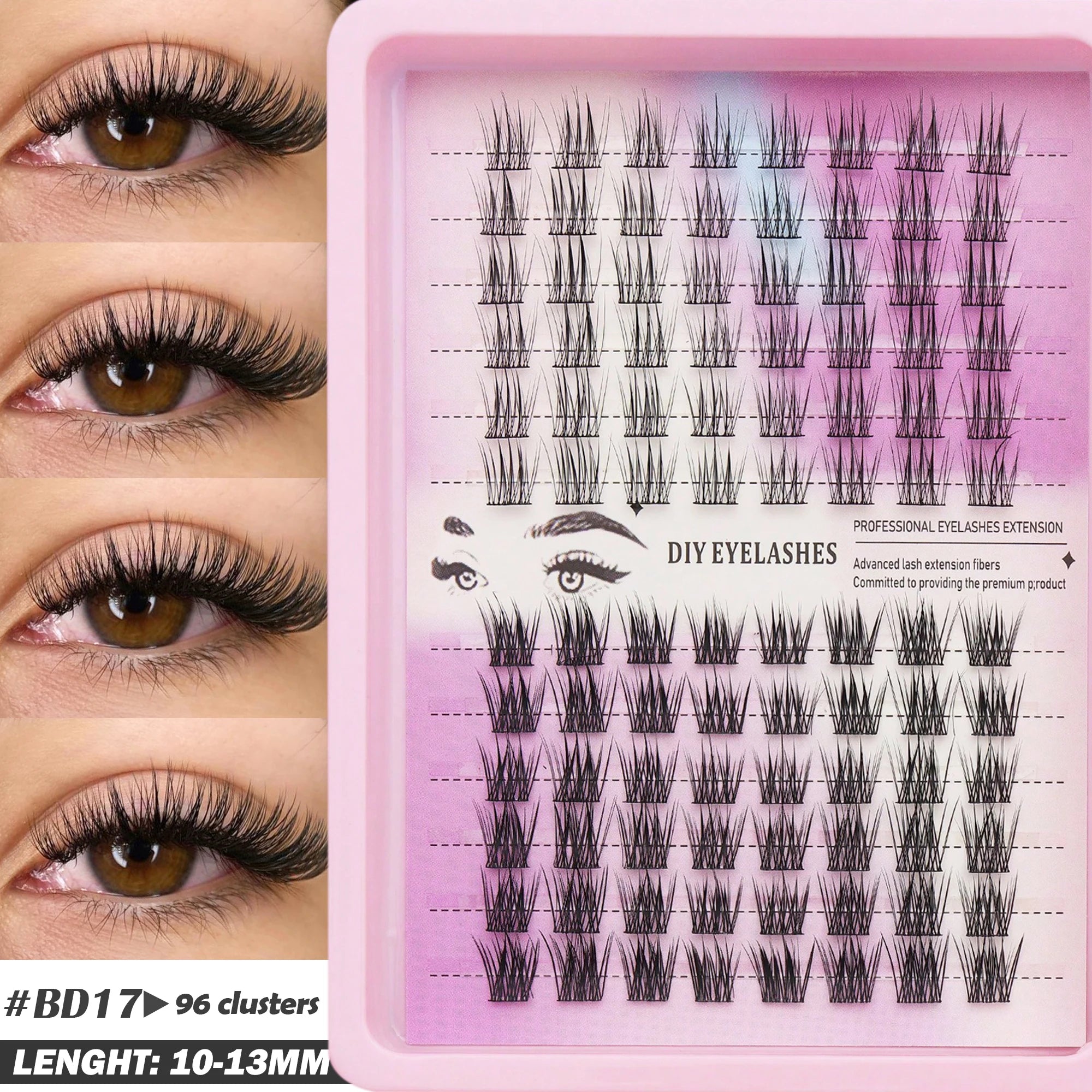 80 cluster Brown Fox Eye Tail False Eyelash wedding party and dates eyelashes  for daily makeup