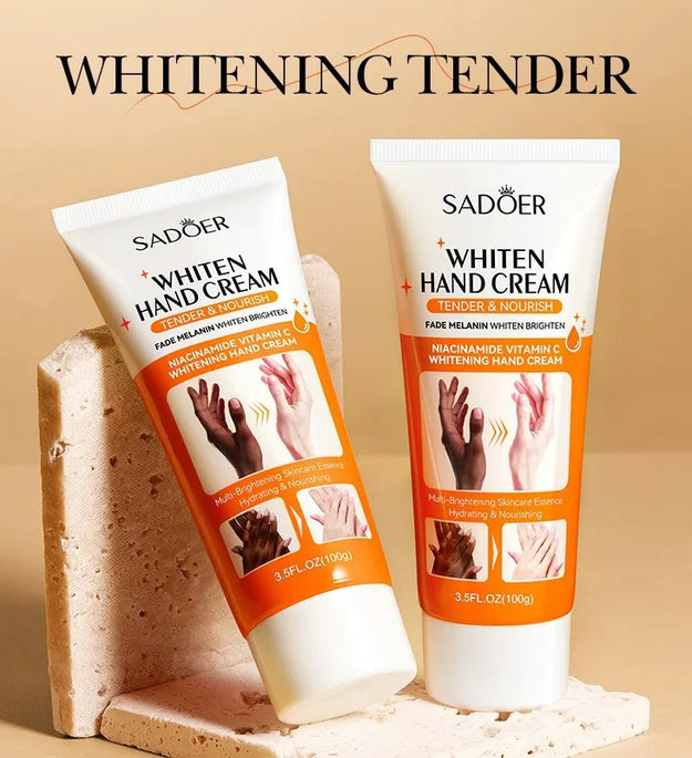 SADOER 100g Moisturizing Hand Cream Tender Nourish Non Greasy Brightening Hydrating Beauty Hands Skin Care Products