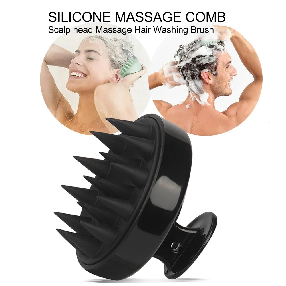 1pc Silicone Head Scalp Massage Comb Hair Washing Brush Soft Scalp Massager for Hair Growth Shampoo Brush Shower Comb Hair Care