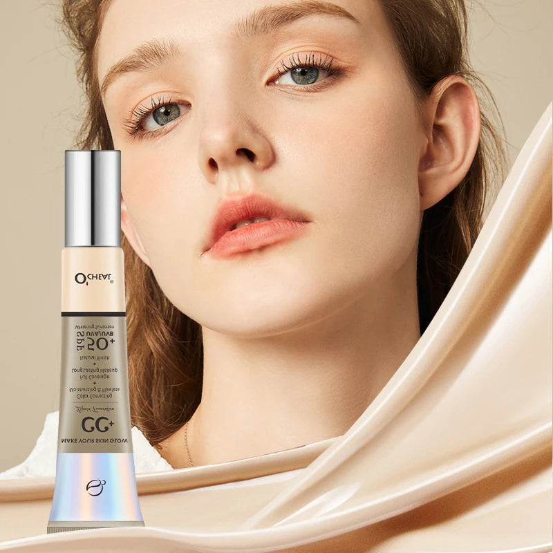 Ocheal 30g CC Cream Foundation Waterproff Concealer Moisturizing Sunscreen Liquid SPF 50+ Long Lasting Brightening Makeup Primer - BlissFully