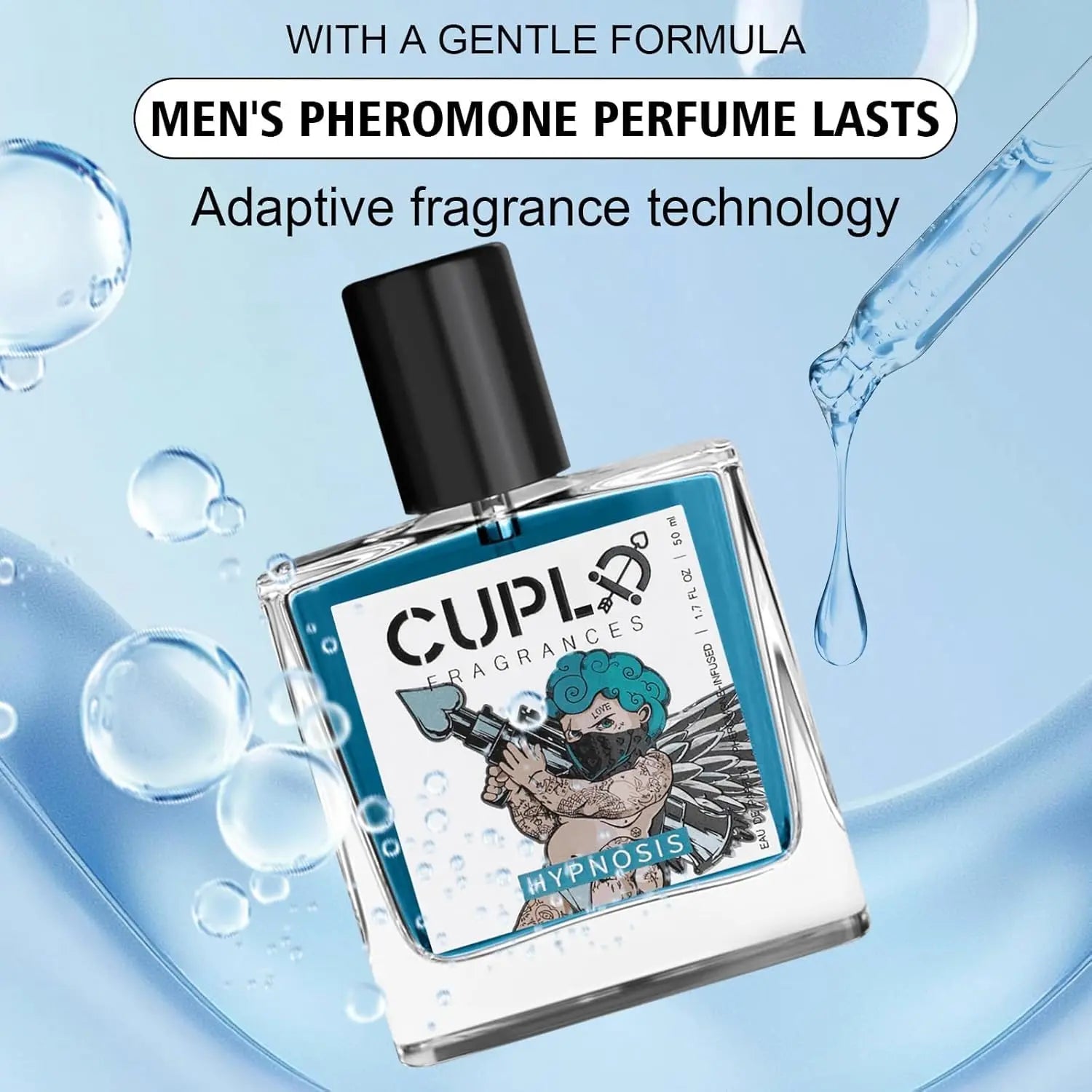 50ml Cupid Pheromone Cologne for Men Hypnosis 2.0 Cologne for Men Pheromone-Infused Hypnosis Cologne Long Lasting Scent