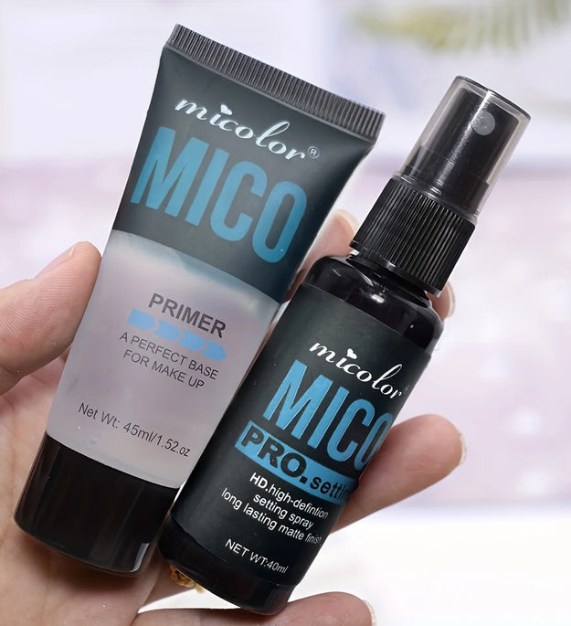Makeup Set Of Makeup Primer + Setting Spray, Invisible Pore Color Rendering Hold Makeup, For Base Makeup And Makeup Finishing