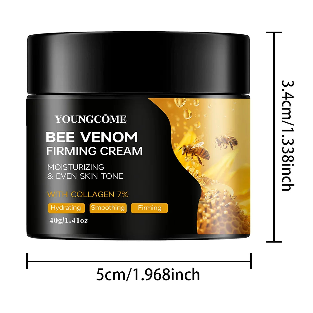 Premium Bee Venom Cream for Face & Neck - Collagen Boost, Skin Tightening, Natural Moisturizer for Sensitive Skin, Non-Greasy - BlissFully