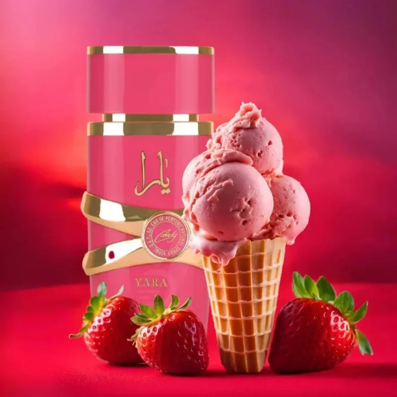 Lattafa Yara Candy Eau de Parfum Spray for Women 100ml Original Arab Perfumes Lasting Floral Fruity Fragrance Pheromone Perfume