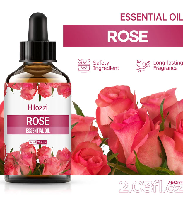 Rose essential oil aromatherapy essential oil fresh air facial skin care oil moisturizing body care massage oil lasting fragranc