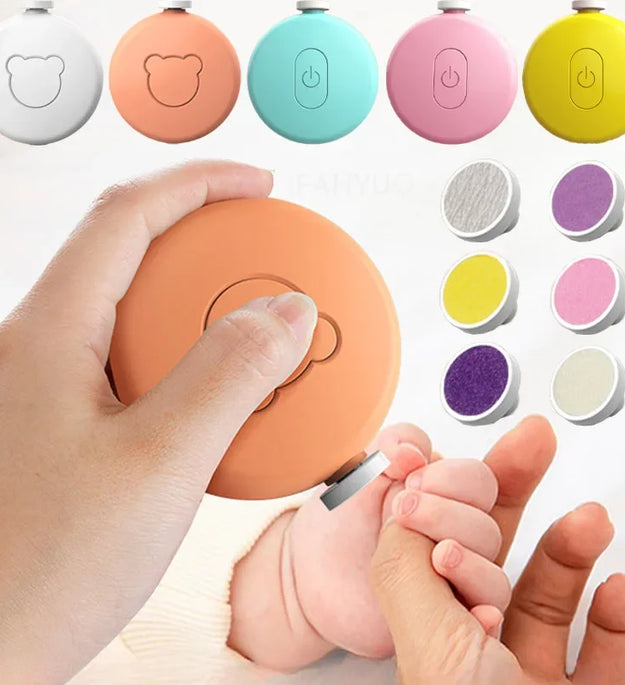 Mother and Newborn Baby Manicure Scissors 6PCS Head Electric Nail Clipper Cutter Children's Fully Automatic Nail Trimmer Grinder