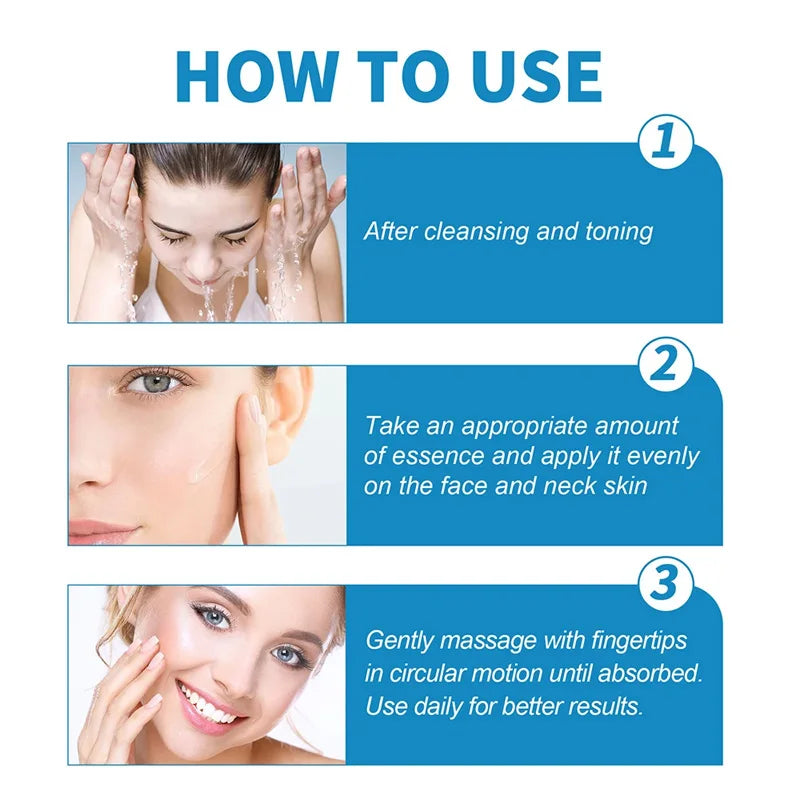 B5 Hyaluronic Acid Serum Facial Anti A-ging W-rinkle Lift Firming Fine Lines Lightening Dark Circle Skin Brightening Hyalu Serum