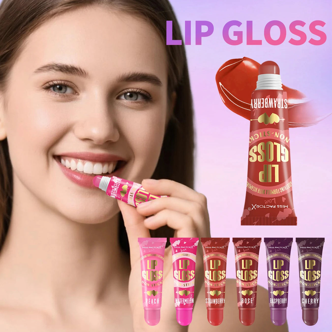6-piece Moisturizing Lip Oil Set - Long lasting Gloss Effect, Portable Travel Kit, Thanksgiving and Christmas Gift