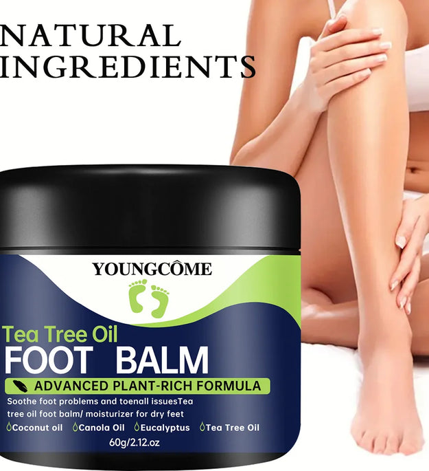Tea Tree Oil Foot Cream  Repairs Cracked Feet Deeply Moisturizes and Nourishes Dry Rough Skin,Softens Hard Skin