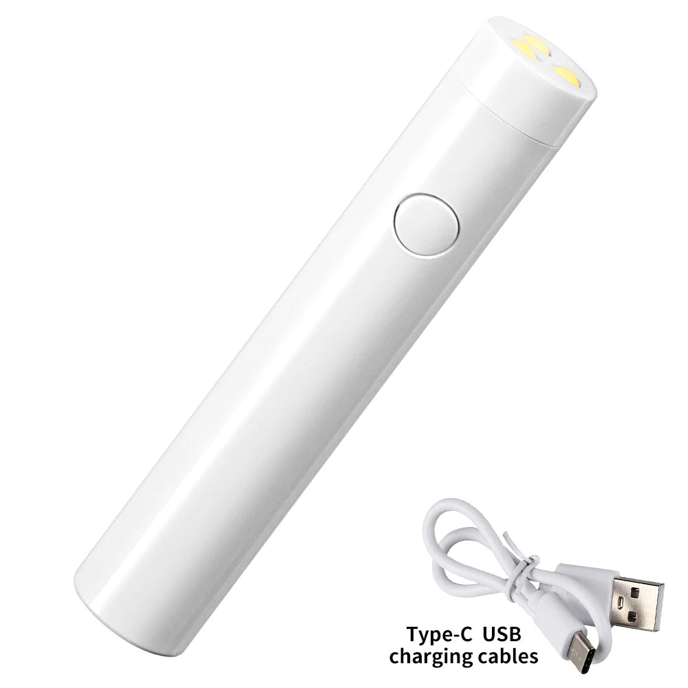 Portable Nail UV LED Lamp And LED Light Support Base Rechargeable for Nails Gel Polish Drying UV Lamp for Nails Art Desk Stand