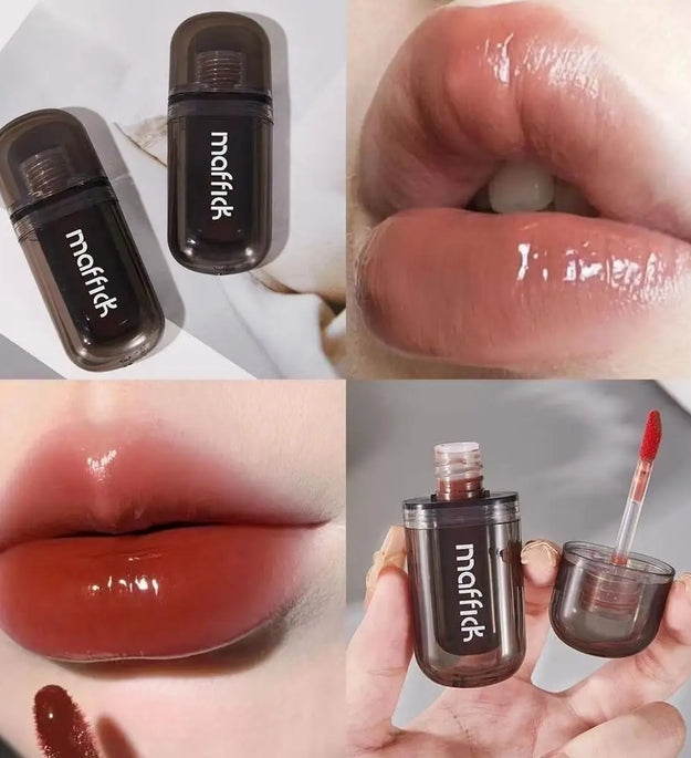 Waterproof  sweat proof  non smudging  small black tube lip gloss  moisturizing  long-lasting lipstick